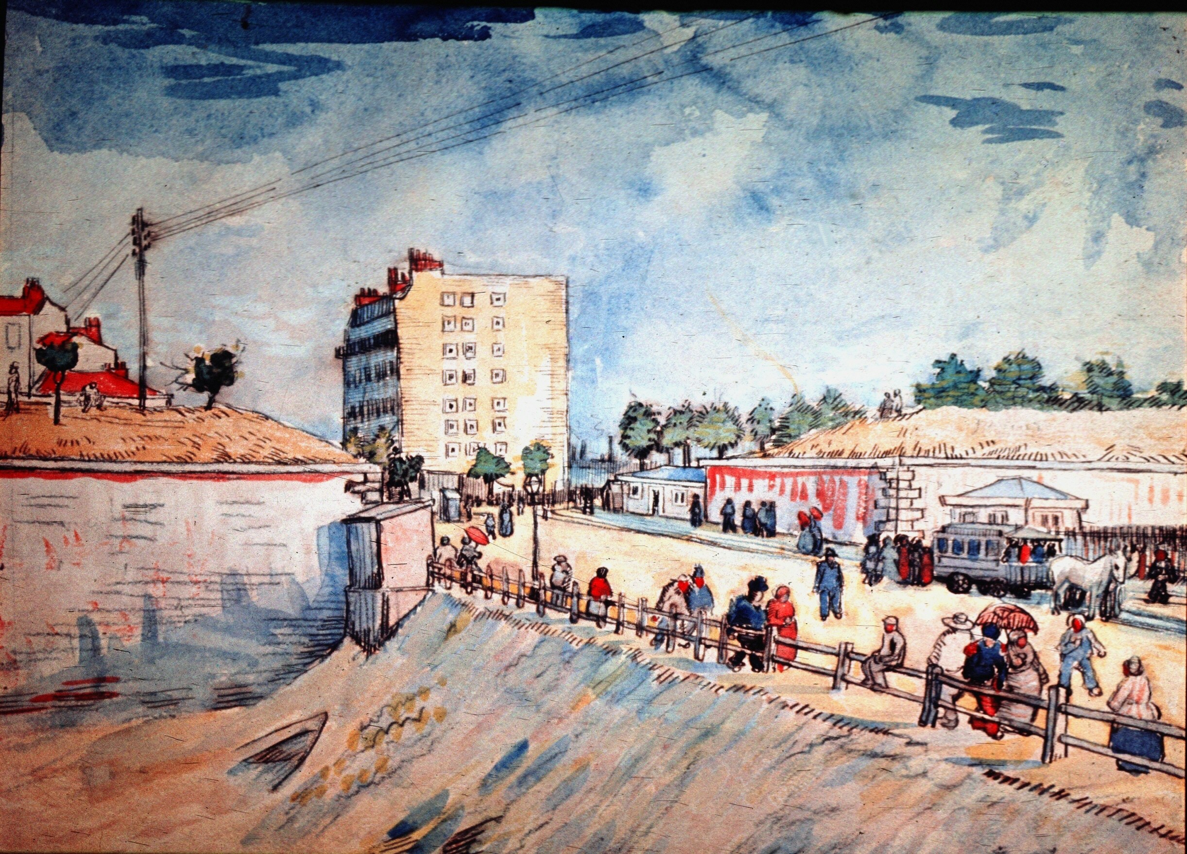 Gate in the Paris Ramparts - Van Gogh Painting On Canvas
